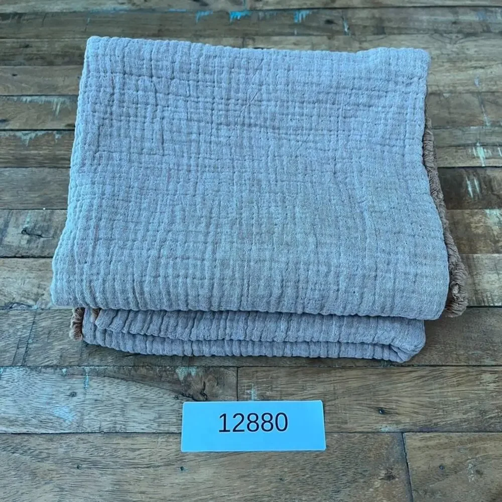 CASALUNA Beige Cotton Gauze King Size Pillow Shams